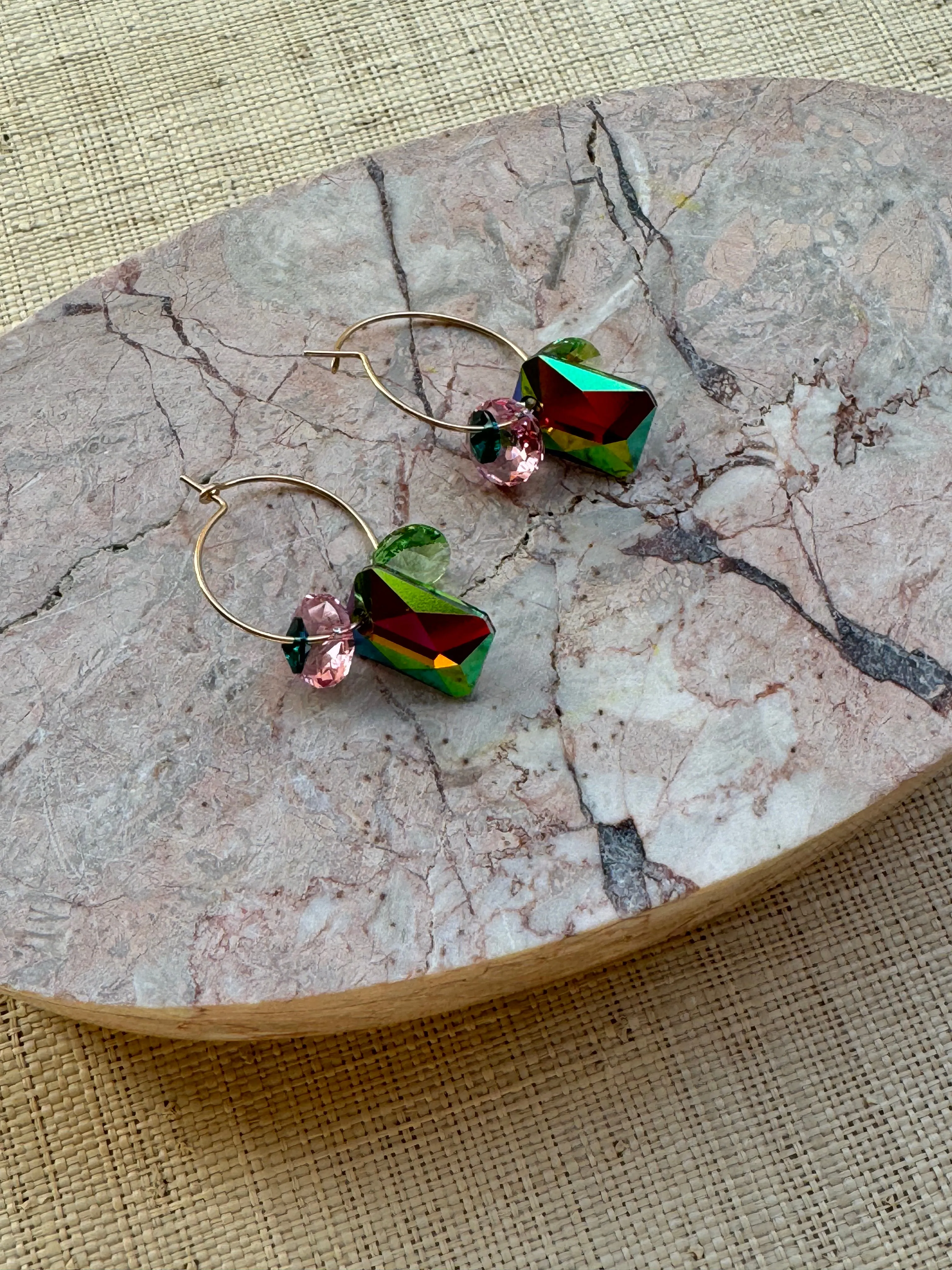 Abacus Row Sweet Pea Earrings no. 20 (Limited Edition) - Multi Iridescent