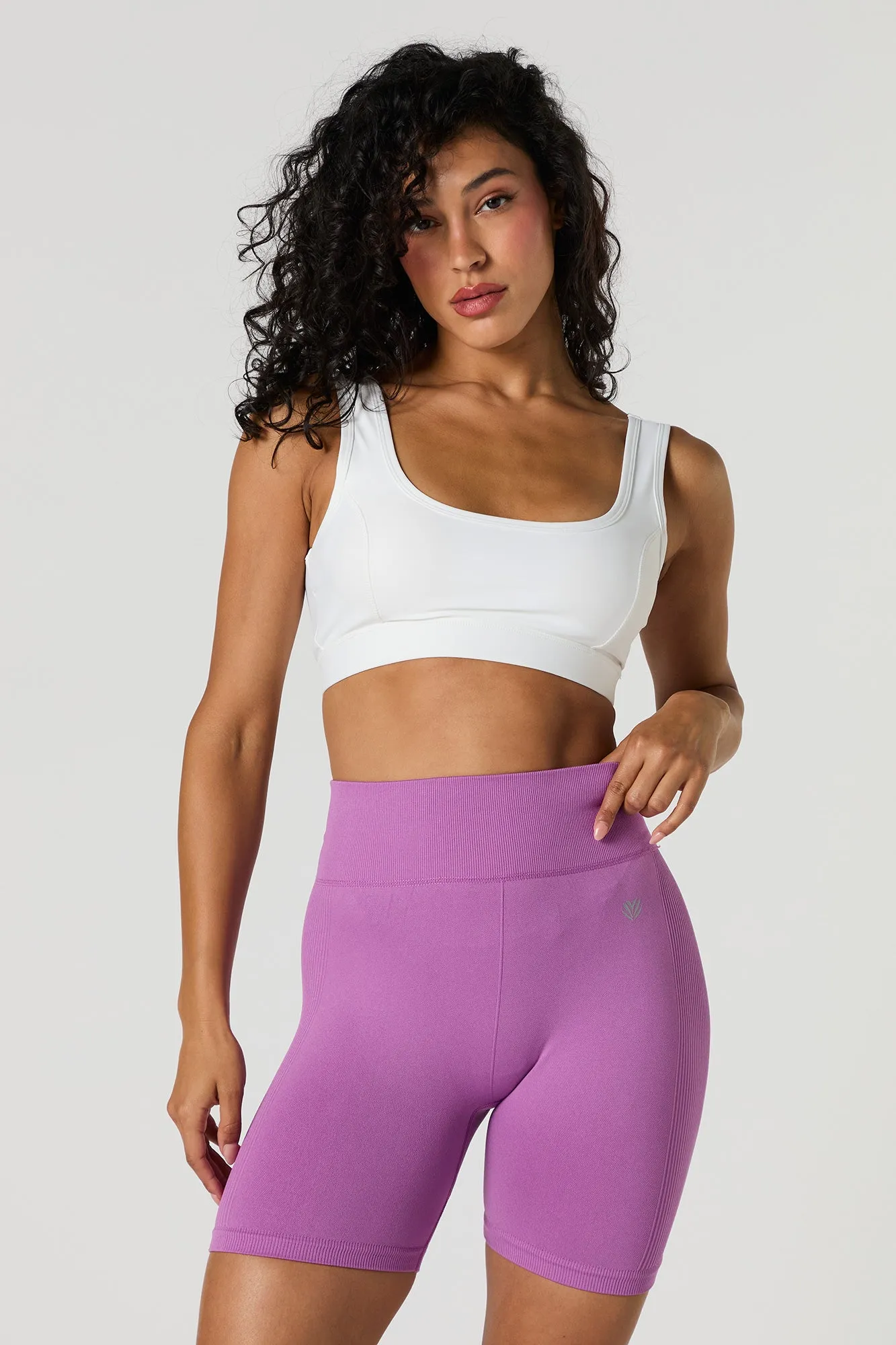 Active Solid Seamless Biker Short