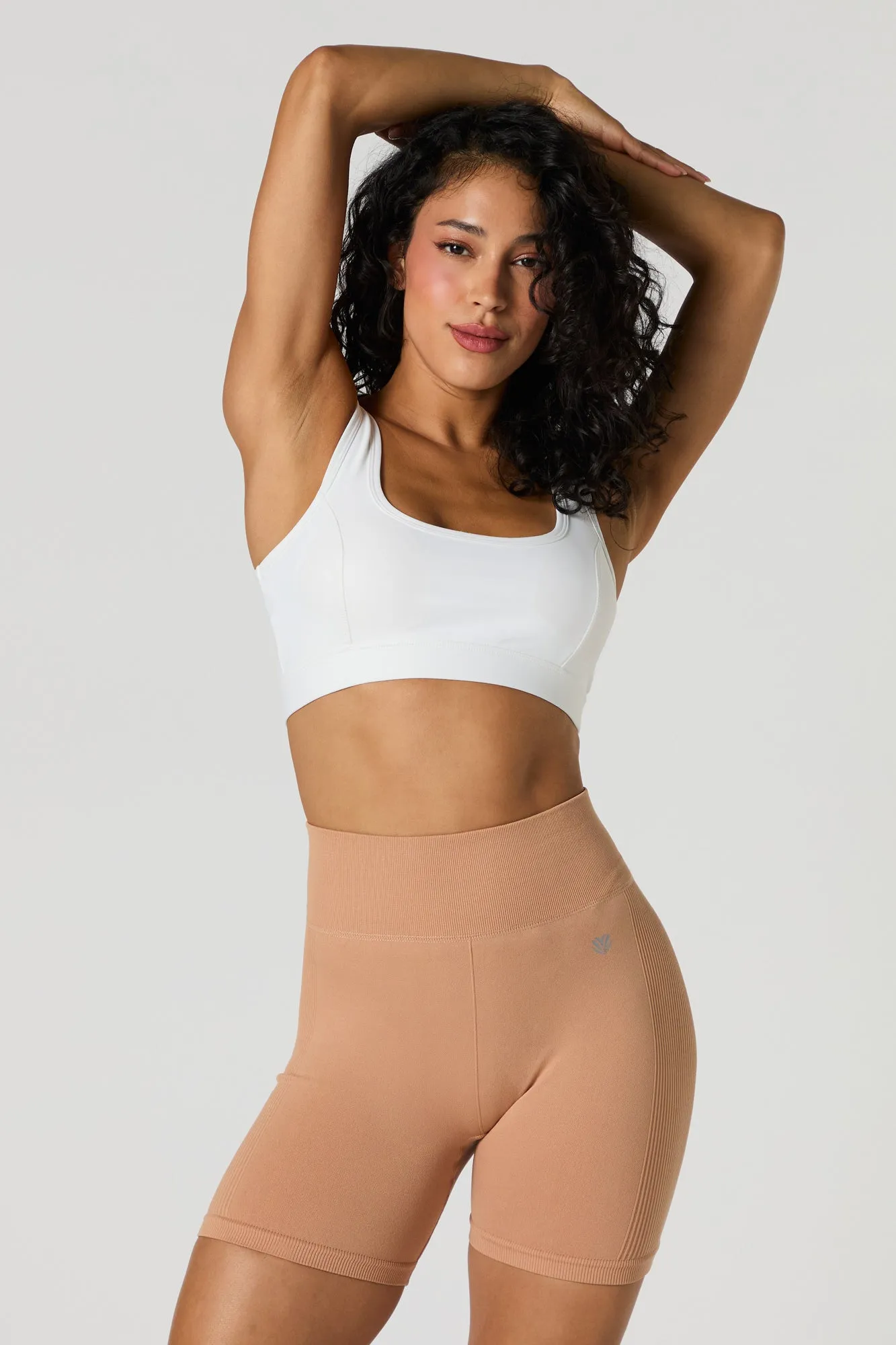 Active Solid Seamless Biker Short