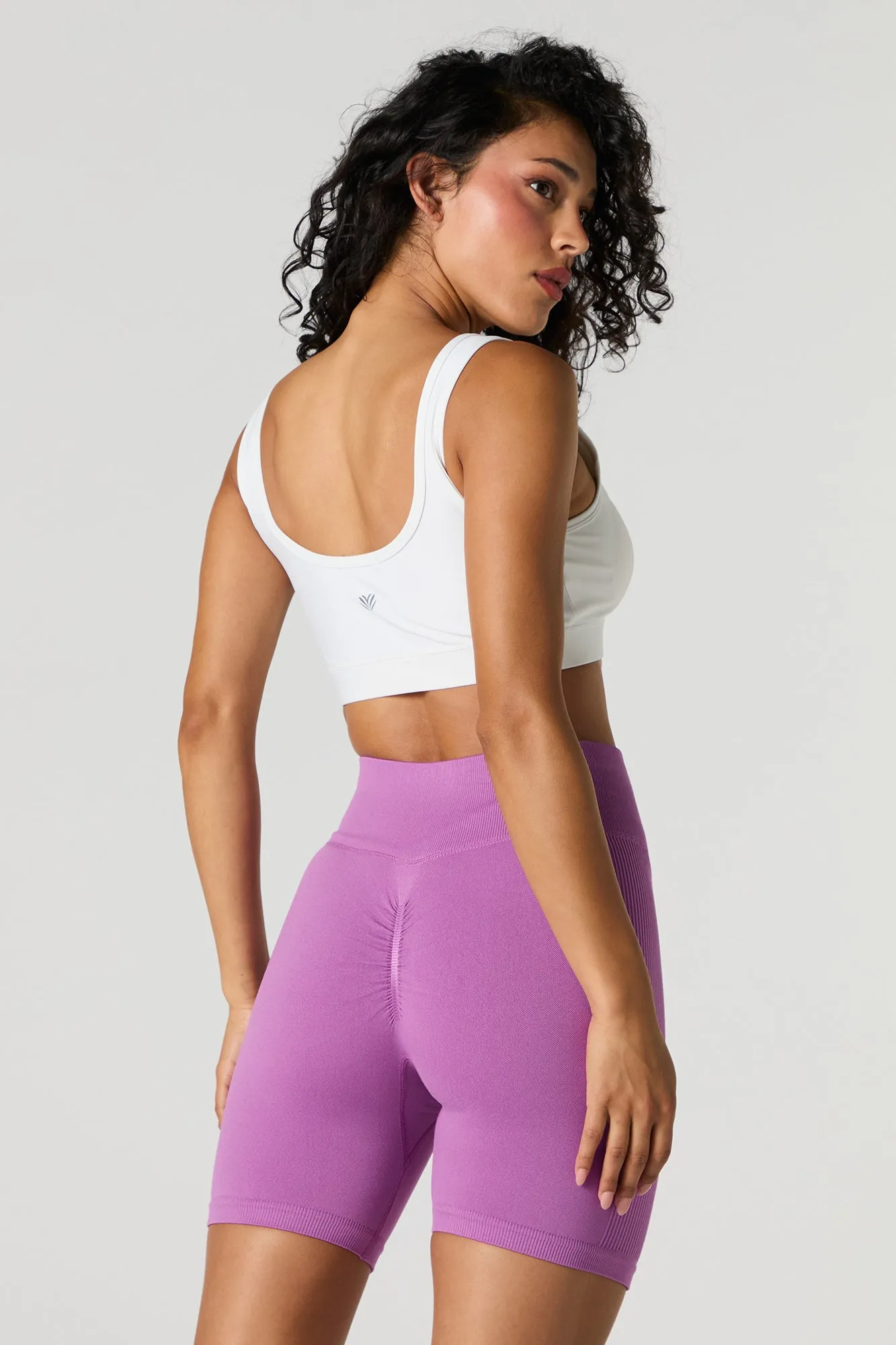 Active Solid Seamless Biker Short