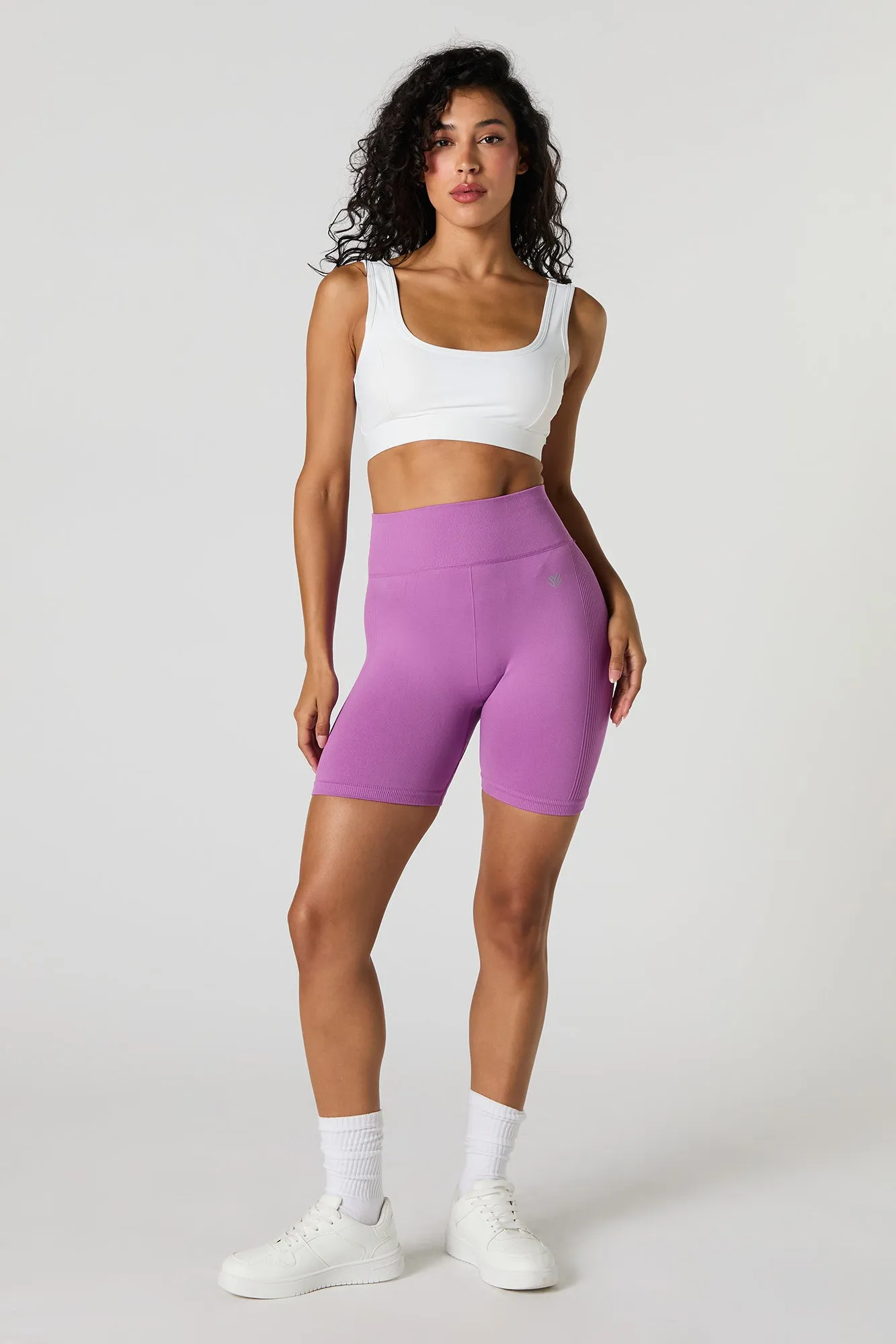 Active Solid Seamless Biker Short