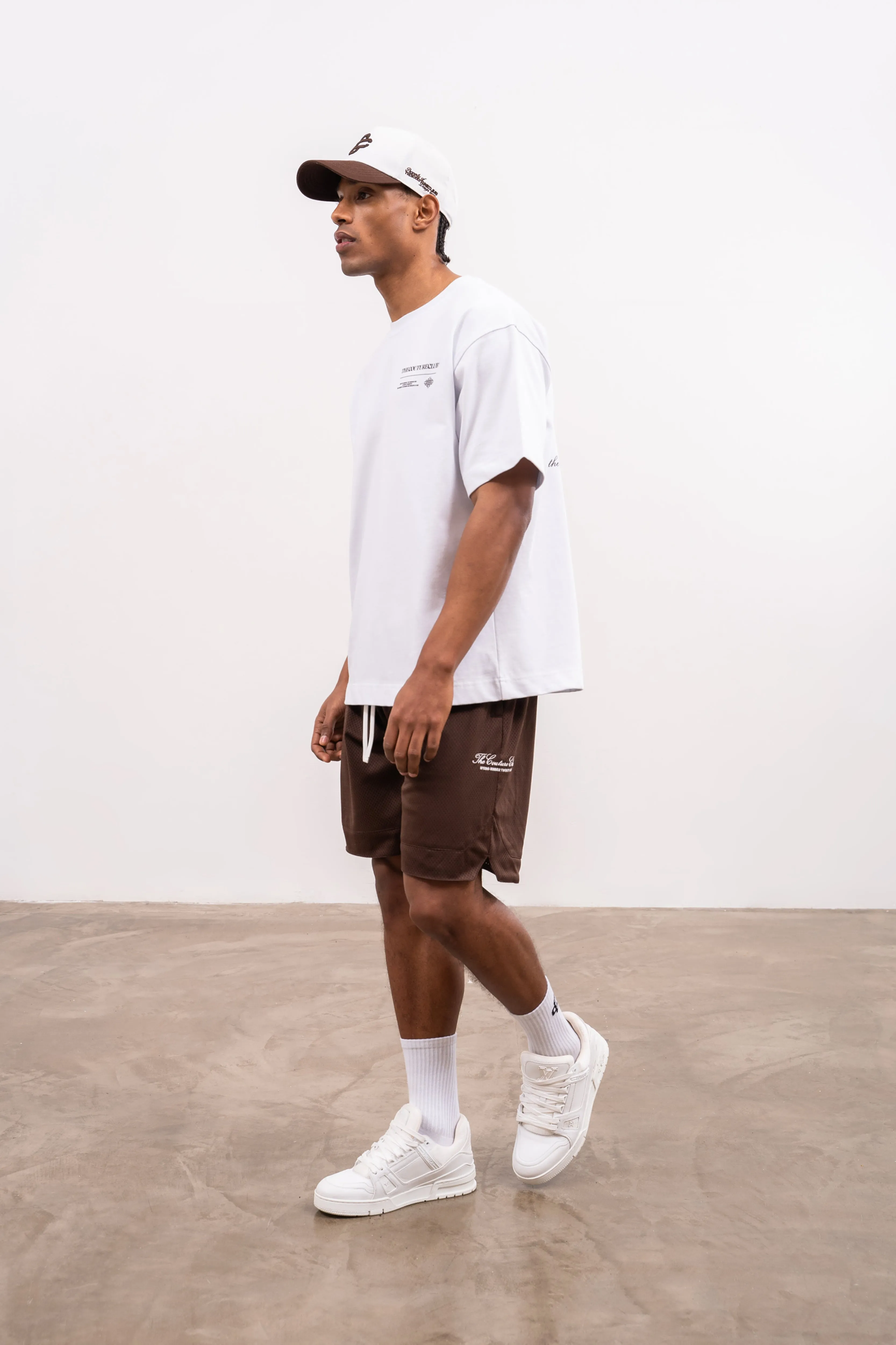 AIRTEX PANELLED SHORTS - MOCHA