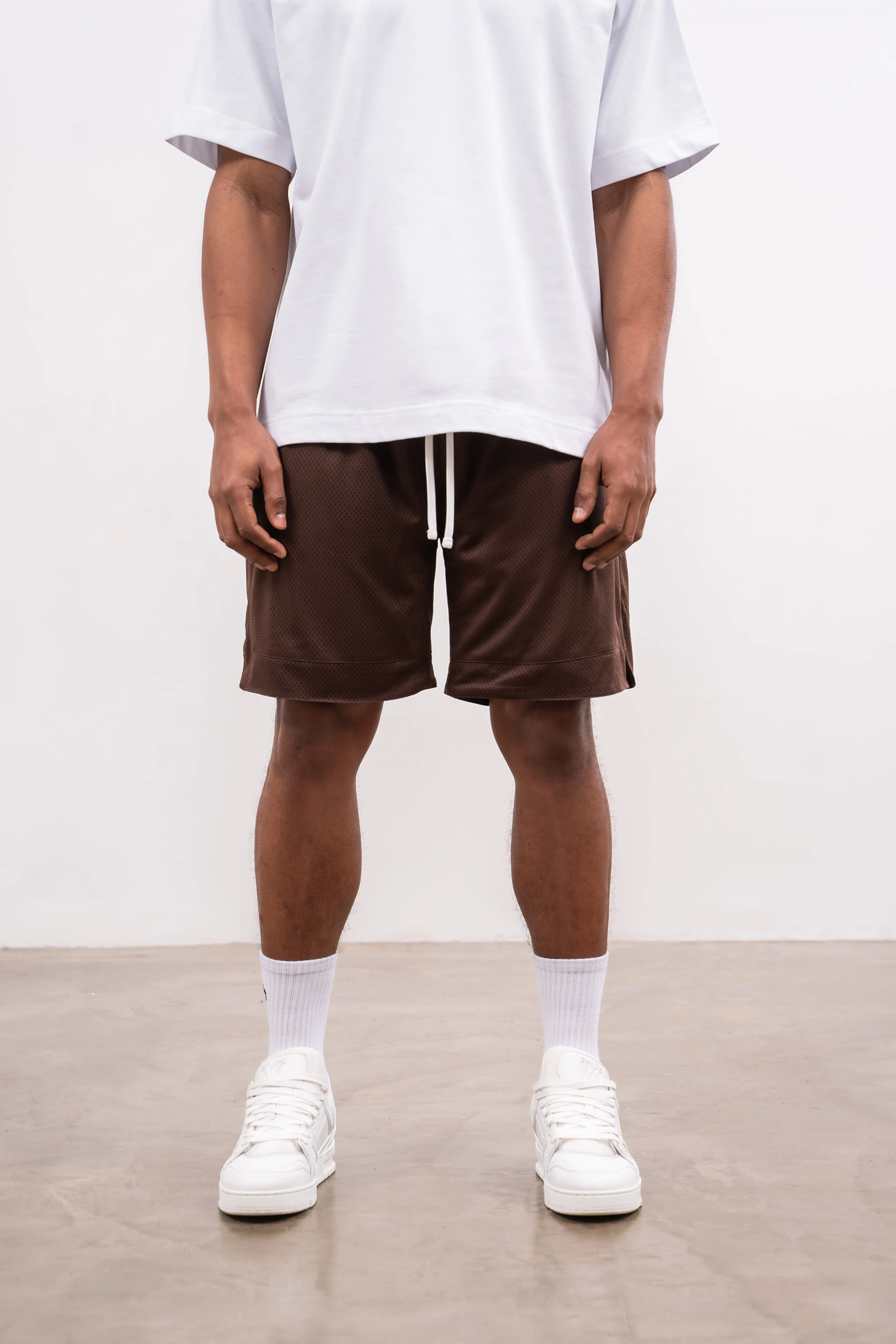 AIRTEX PANELLED SHORTS - MOCHA