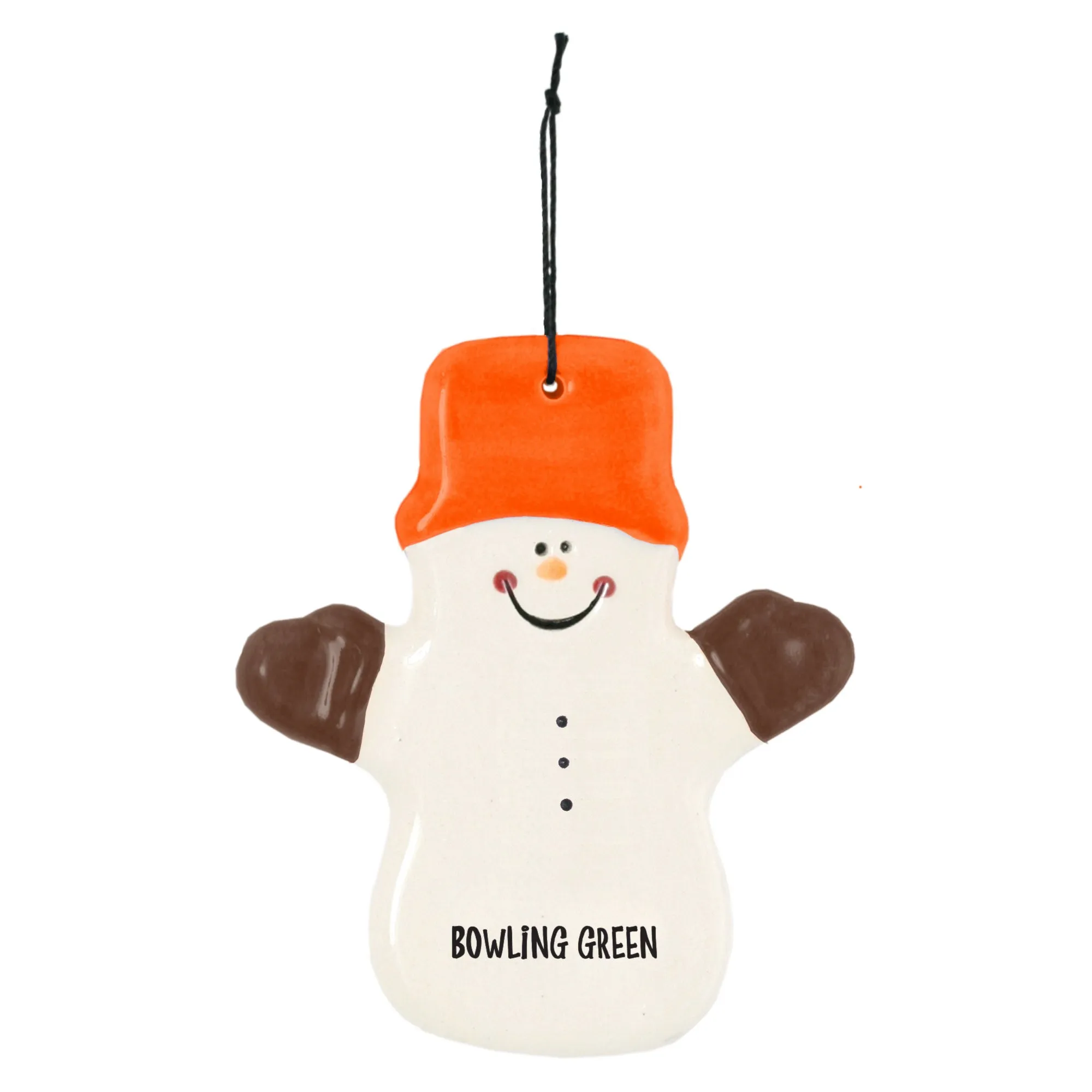 BGSU Ceramic Snowmen Ornaments - Various Designs