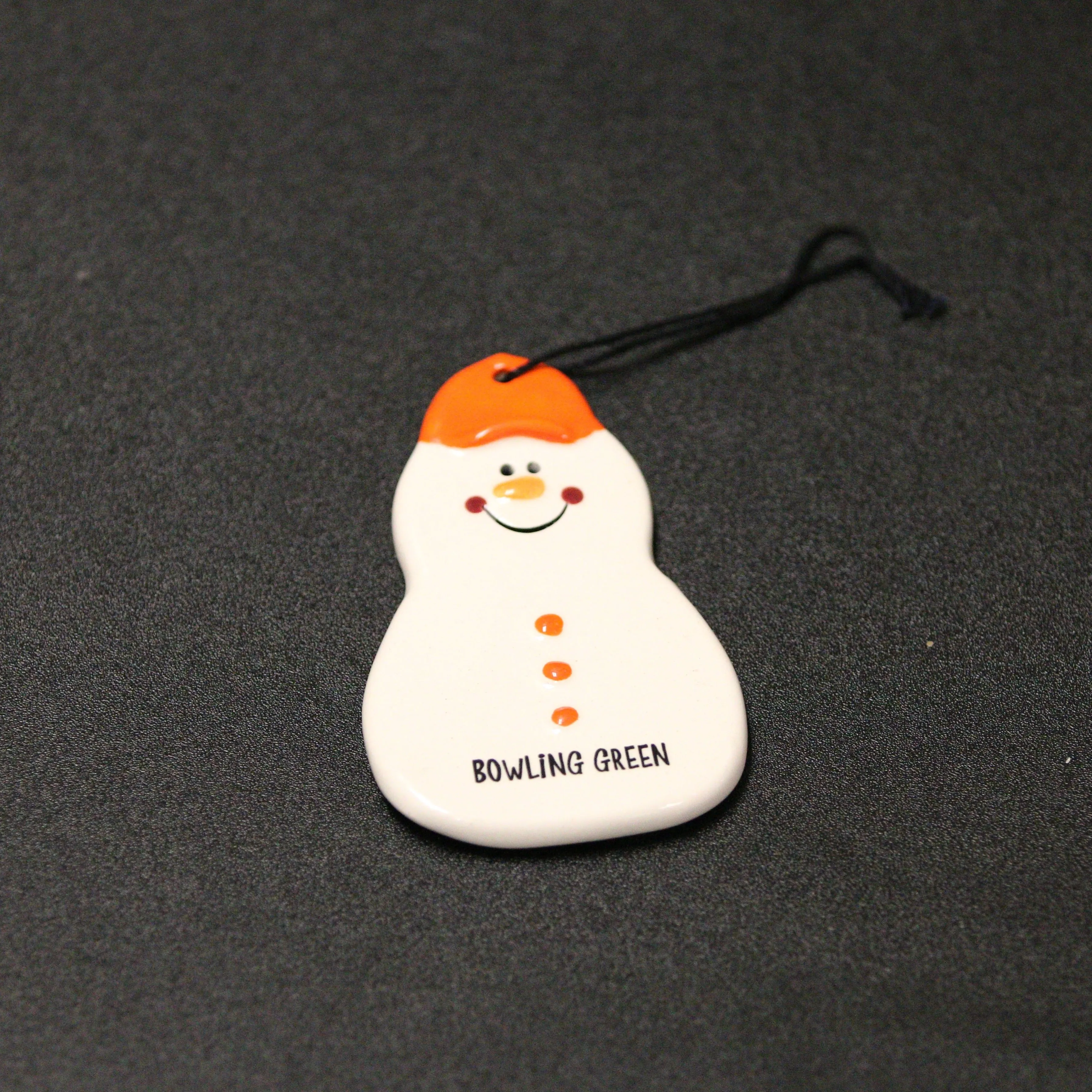 BGSU Ceramic Snowmen Ornaments - Various Designs