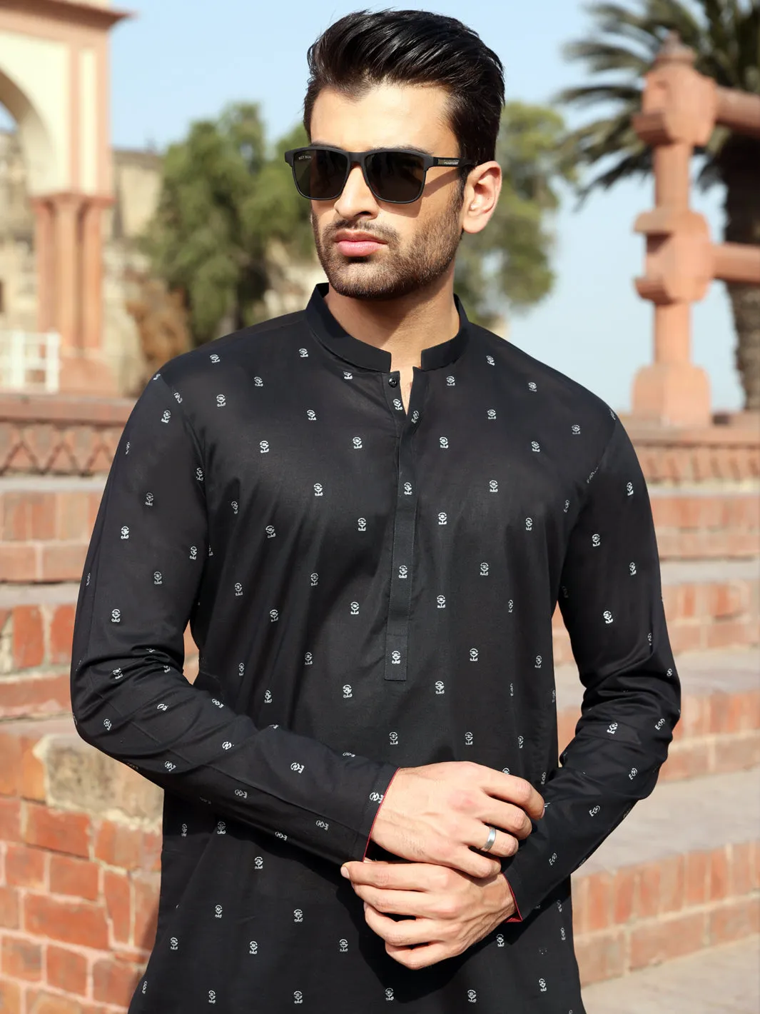 Black Blended Kurta - AL-K-913C