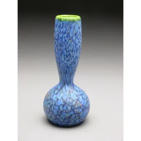 Bottle in Blue Handblown Glass Vase by Thomas Spake Studios