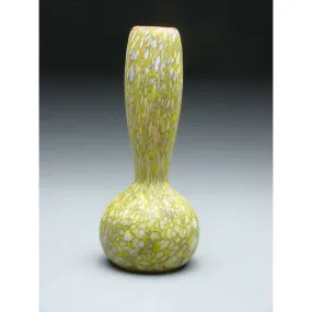 Bottle in Yellow Handblown Glass Vase by Thomas Spake Studios