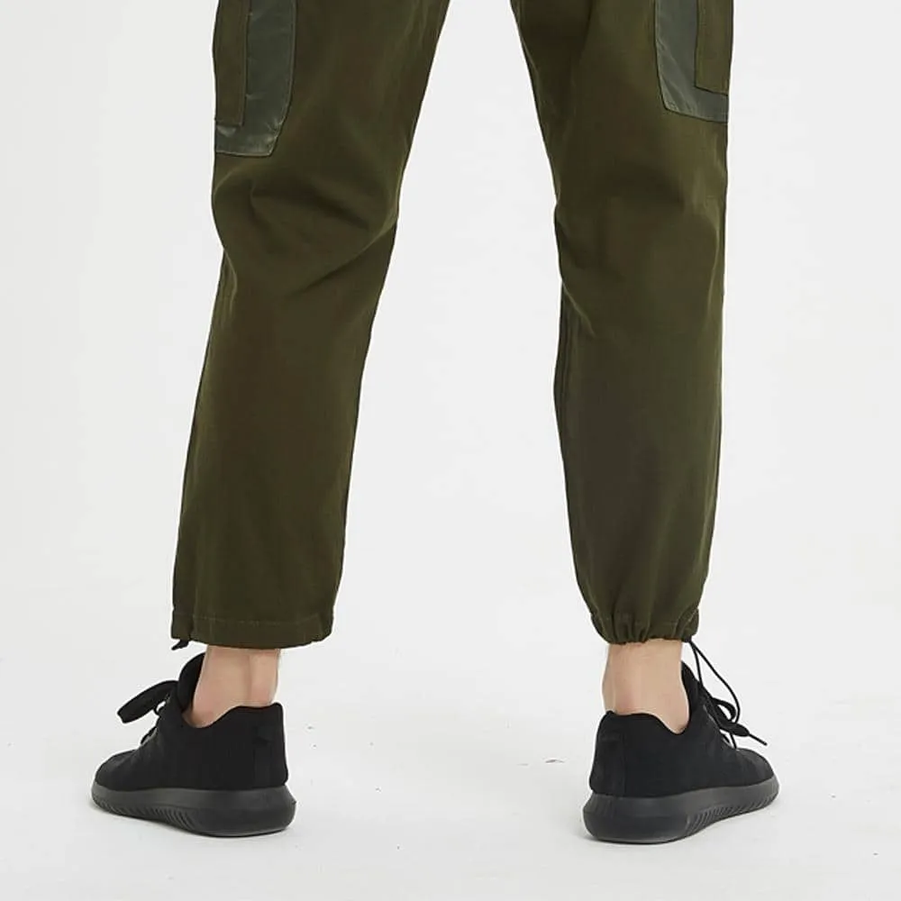 Boysnextdoor 3 Way Patchwork Cargo Chino Pants Green