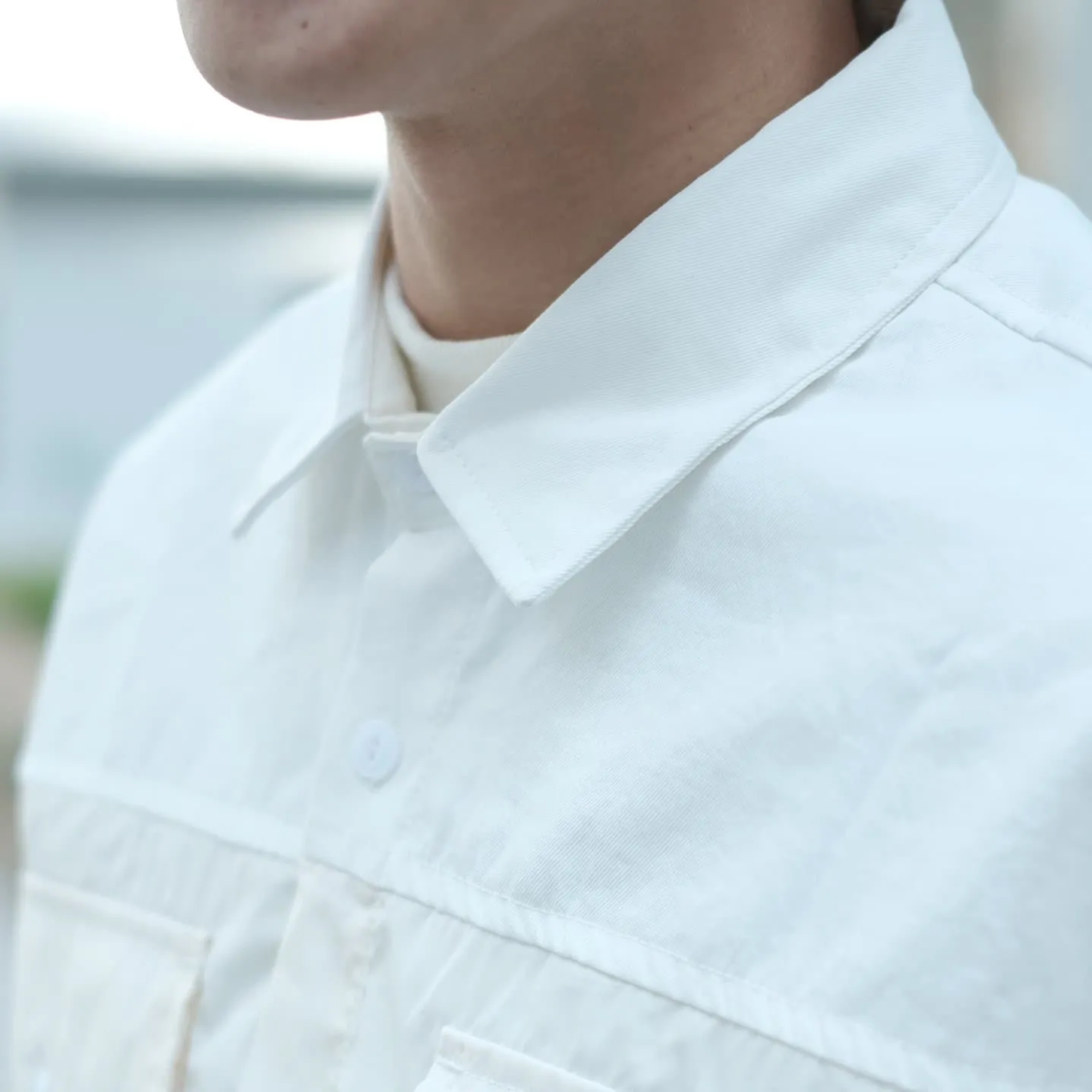 Boysnextdoor Patchwork Shirt Jacket White