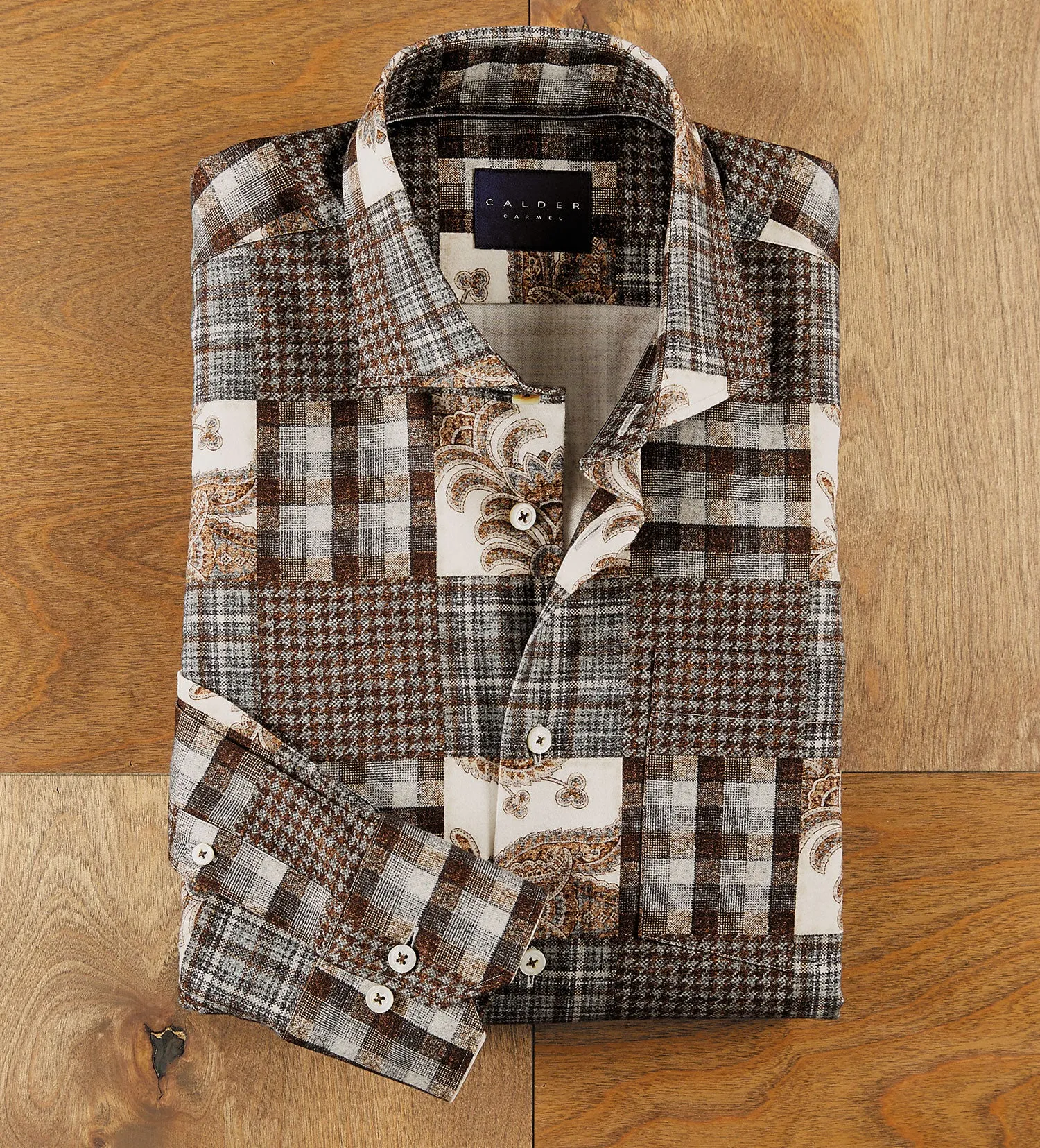 Calder Carmel Patchwork Print Flannel Shirt