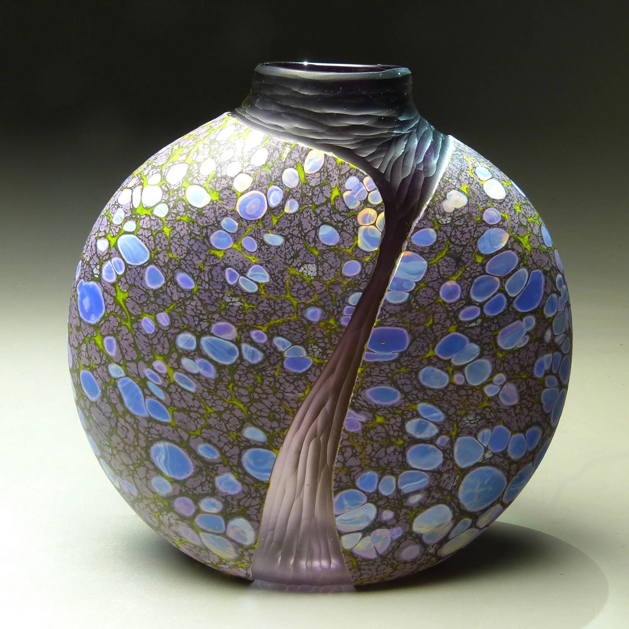 Cascade Series Garden Delight Handblown Glass Vase by Thomas Spake Studios