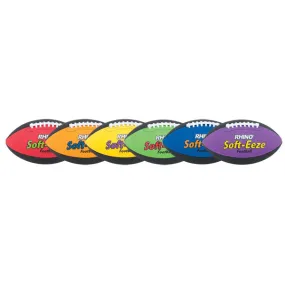 Champion Sports Rhino Soft-Eeze Footballs -  Set of 6