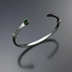 Chrome Diopside Bracelet BRA021WCD Sterling Silver Sterling Silver by John Tzelepis Jewelry