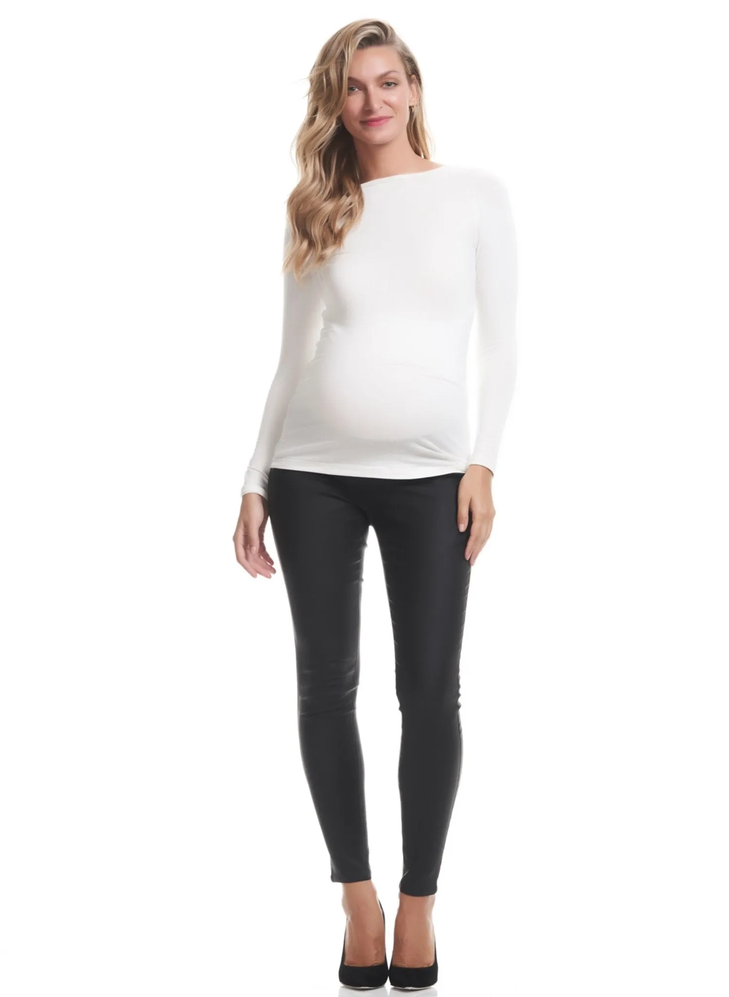 Coated Skinny Maternity Pant