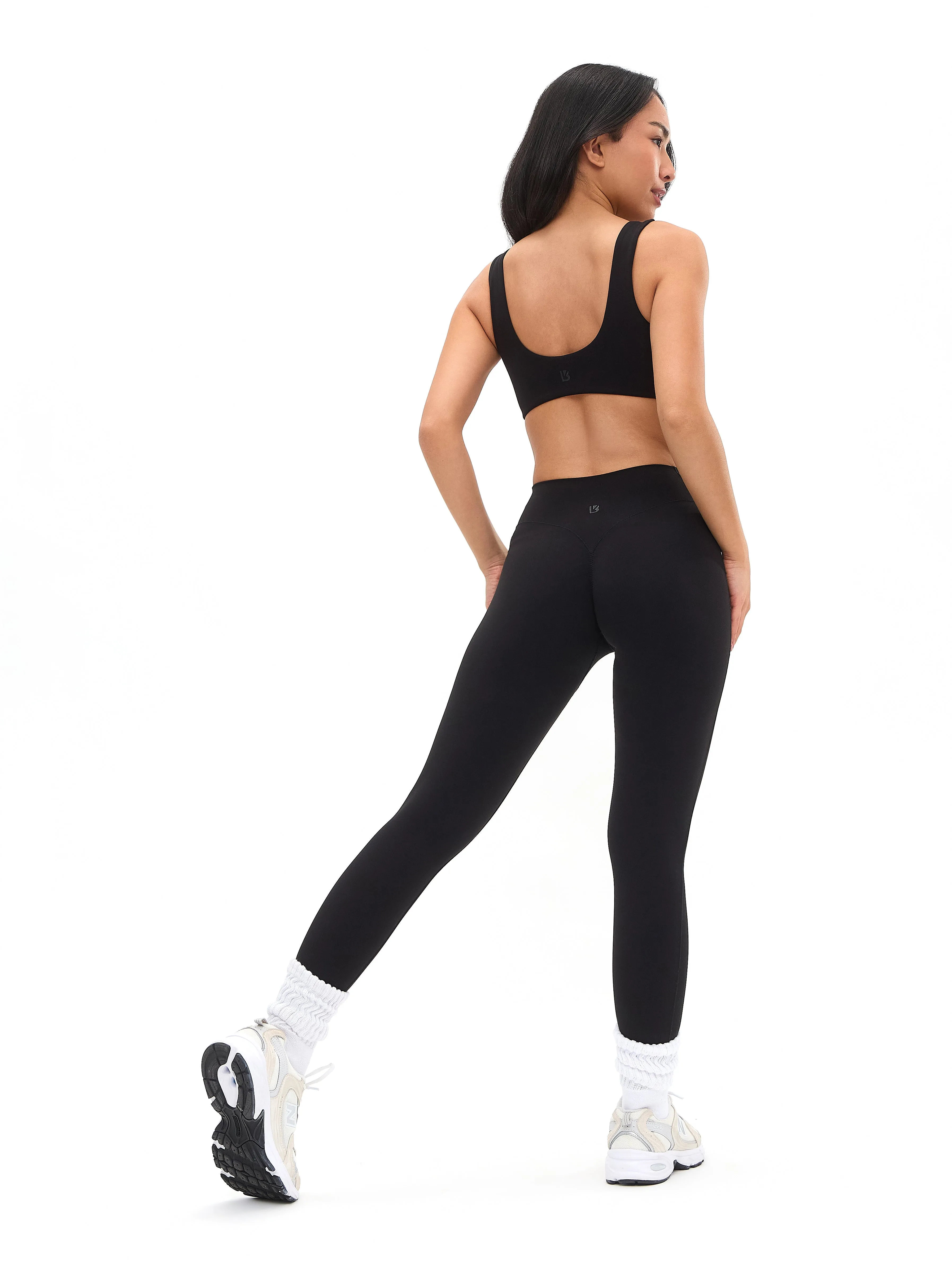 Double Dip Butter Sports Bra - Onyx Black