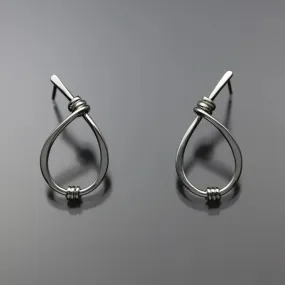 Earrings EAR190SMSS Sterling Silver with Coils by John Tzelepis Jewelry