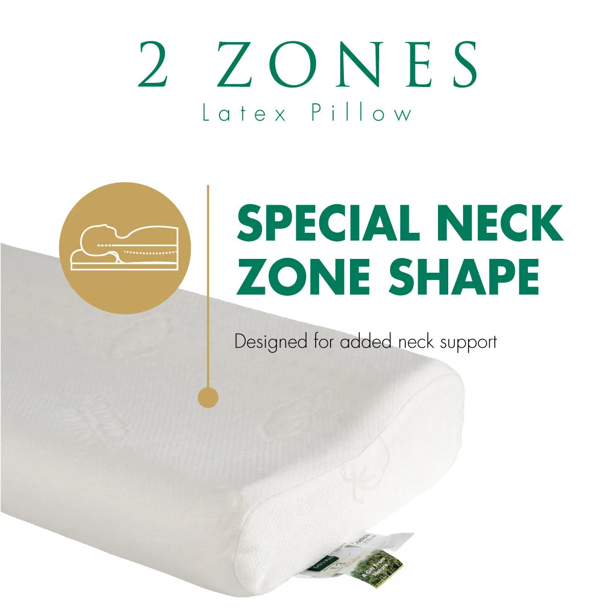 Getha 2 Zone Latex Pillow