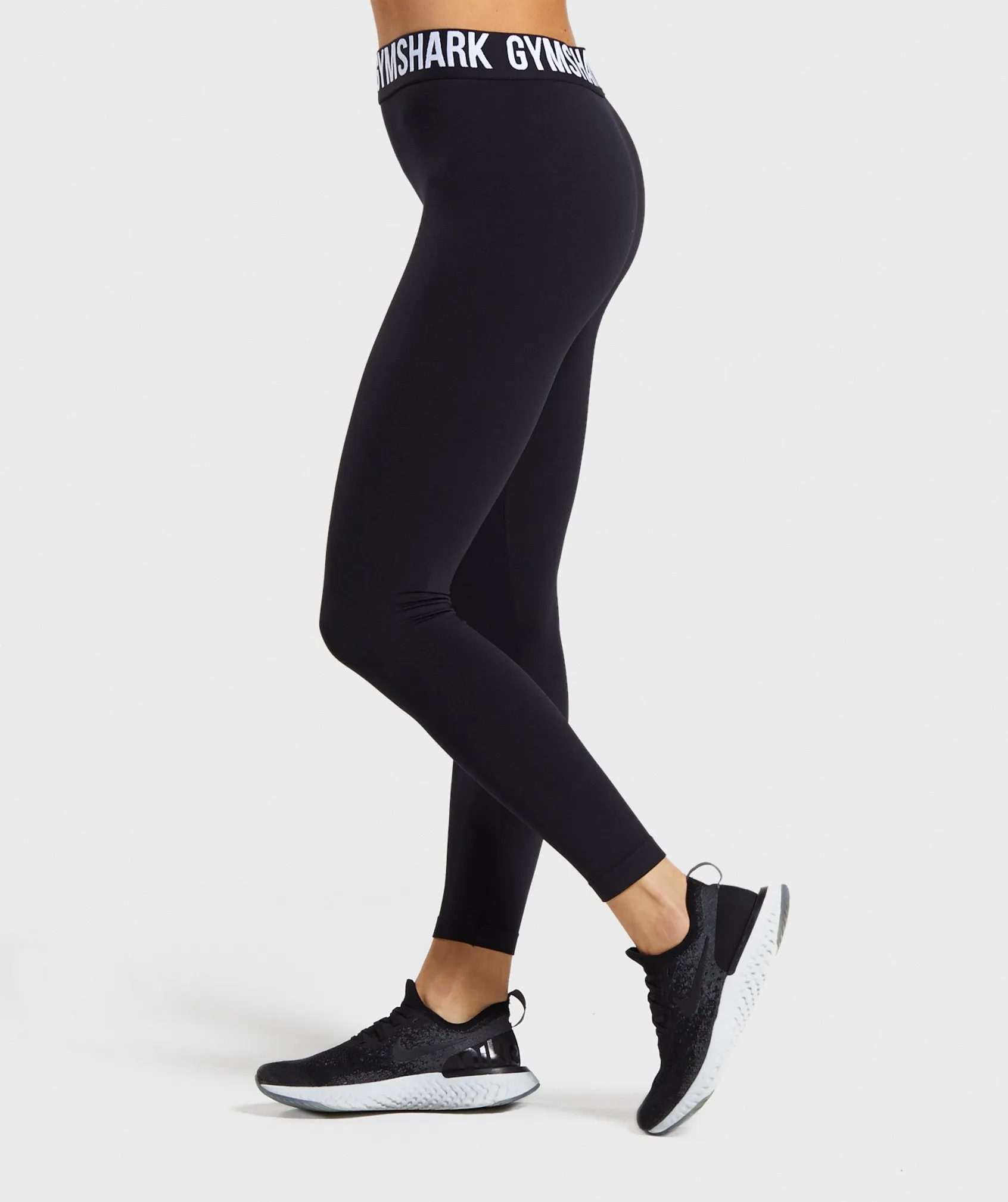 Gymshark Fit Seamless Leggings - Black/White