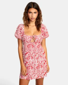 Here For It Mini Dress - Red Earth