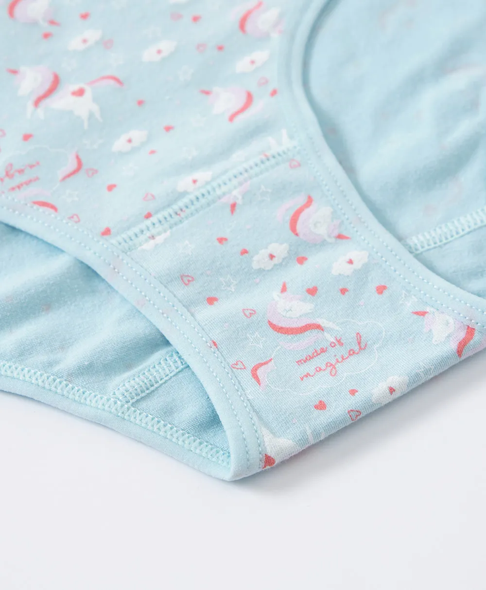 Junior Cloud and Unicorn Mini 3-pack Panties