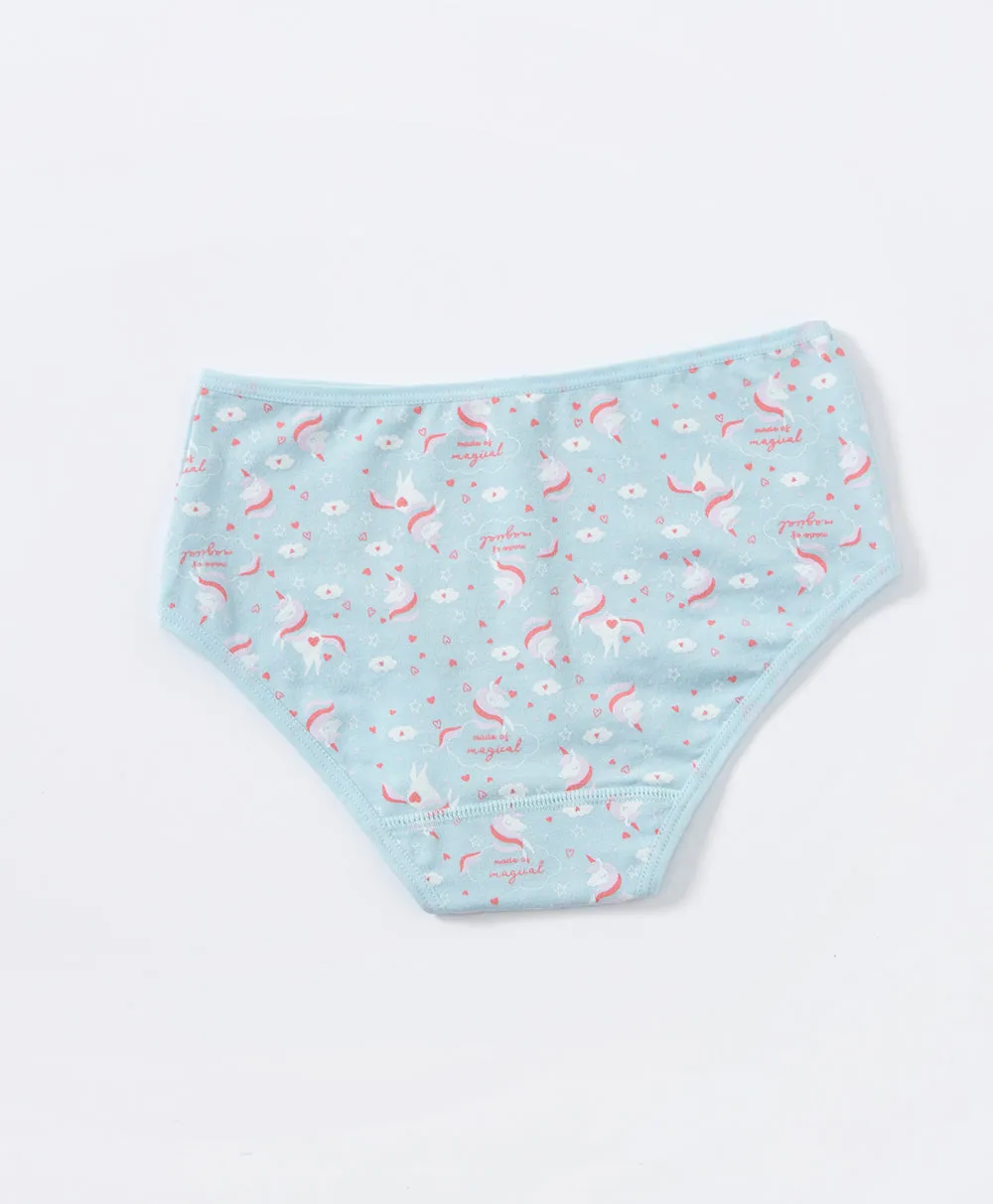 Junior Cloud and Unicorn Mini 3-pack Panties