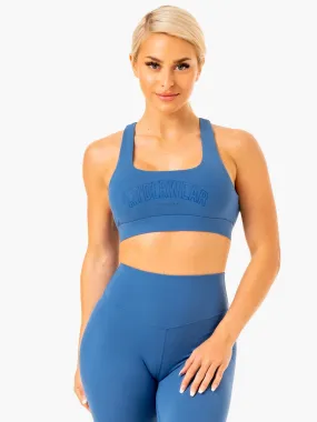 Knockout Racer Back Sports Bra - Blue