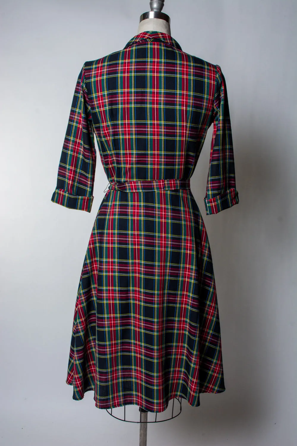 Lucille Dress - Tartan Plaid