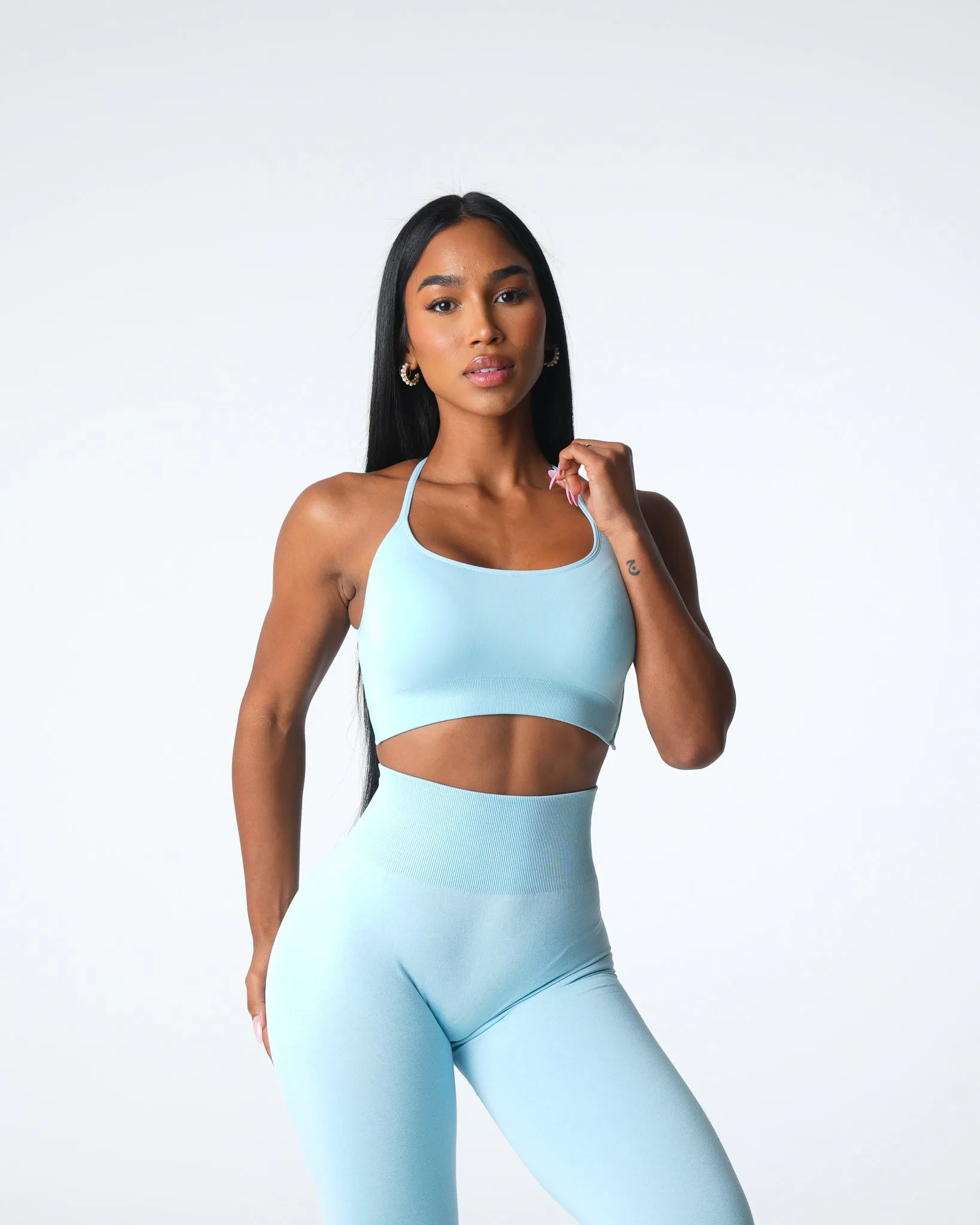 Pastel Blue Invincible Seamless Bra