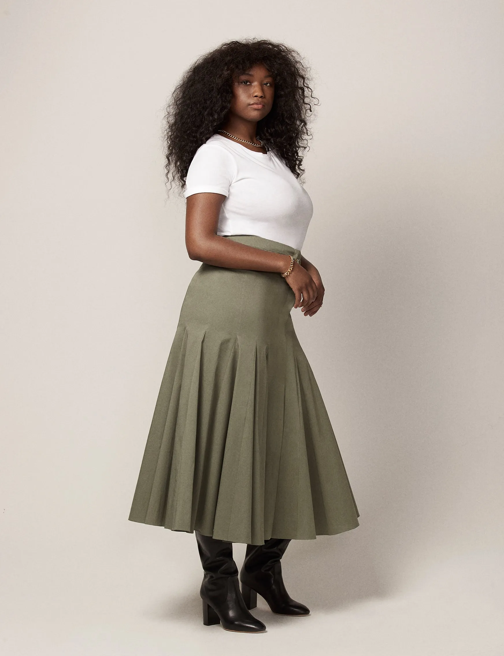 Seamed Flare Skirt - Resale