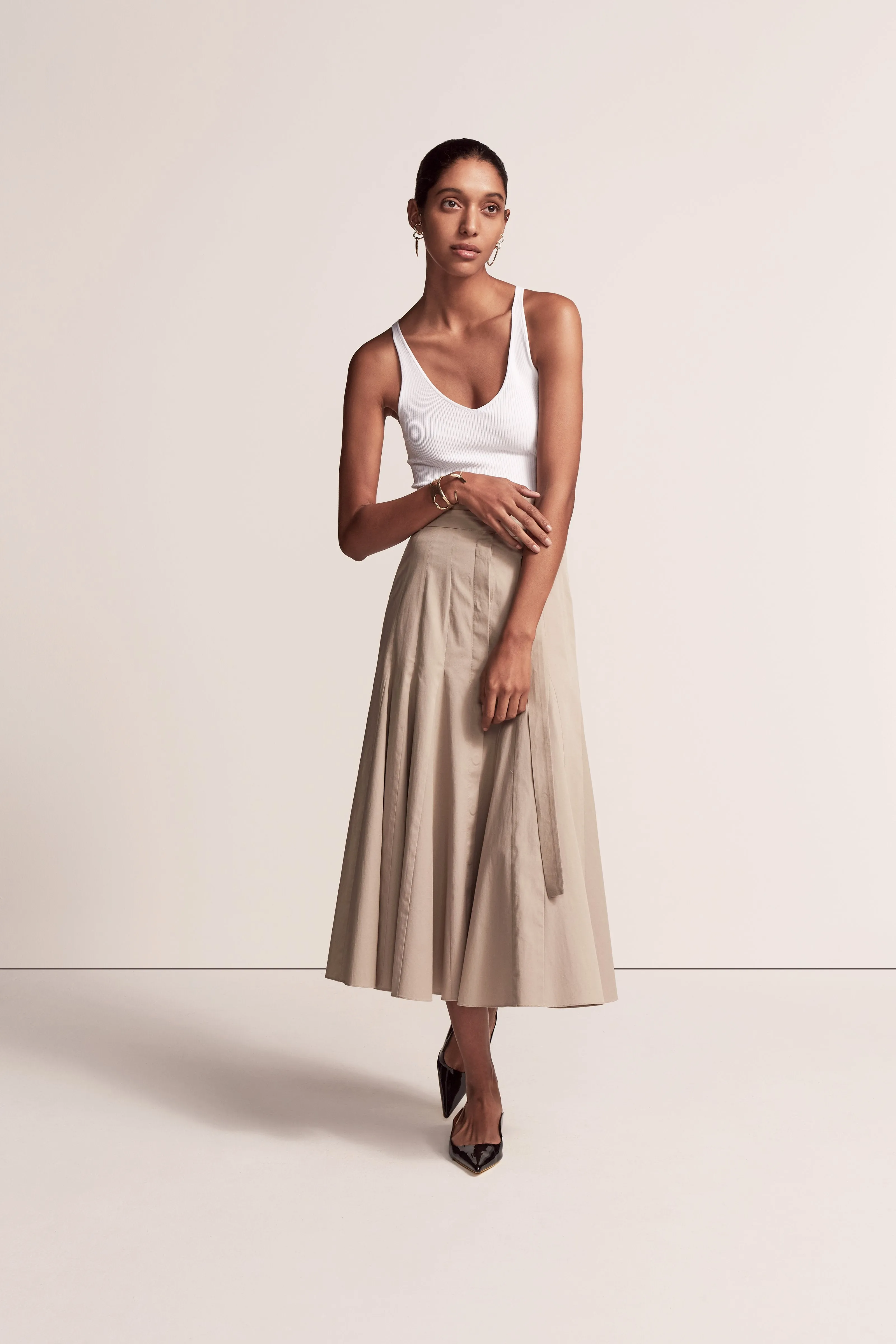 Seamed Flare Skirt - Resale