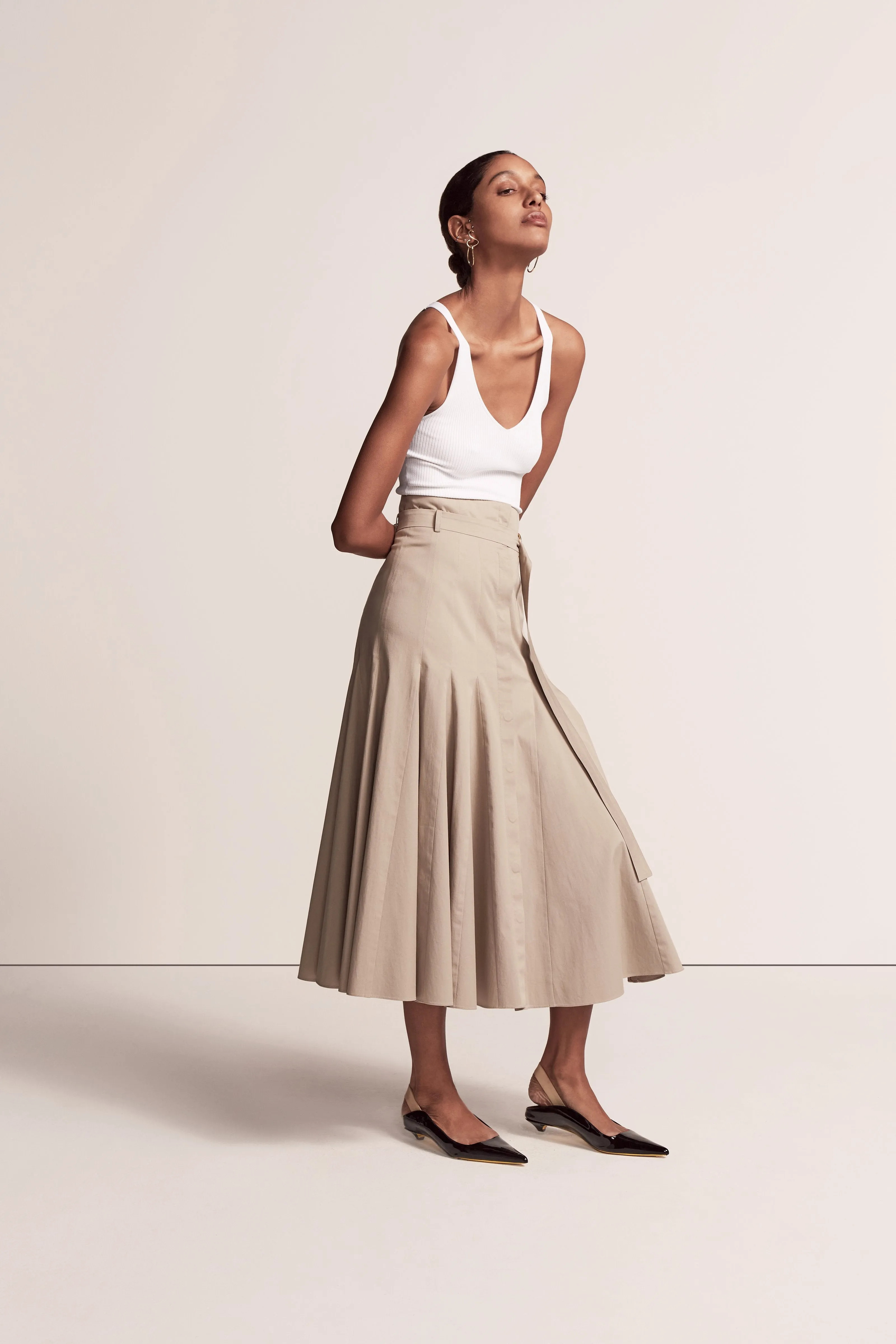 Seamed Flare Skirt - Resale