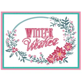 Sizzix A6 Layered Stencils 4PK - Winter Wishes #3