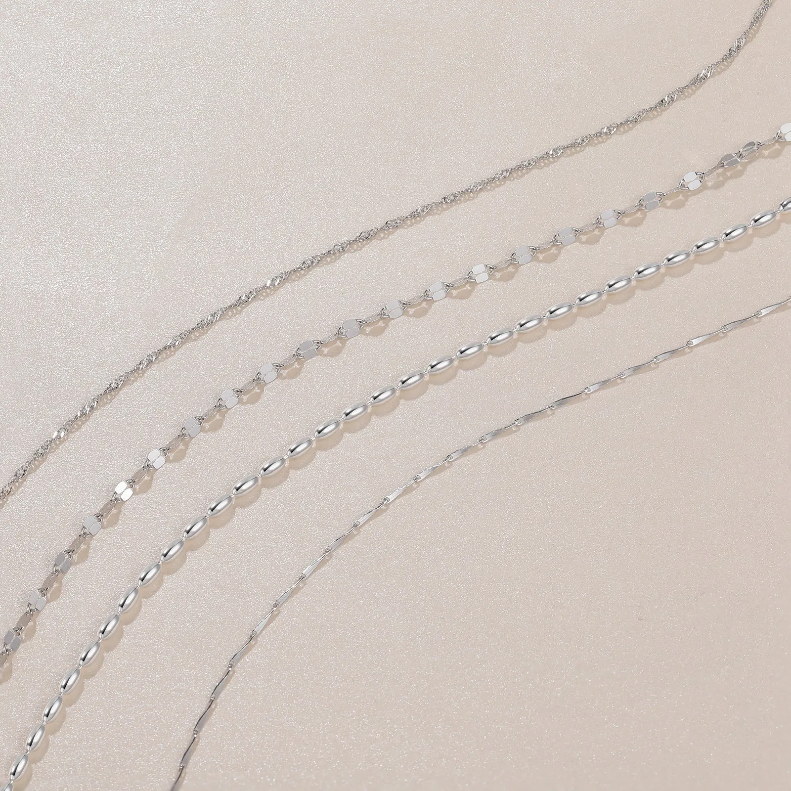 Sterling Silver Wave Chain