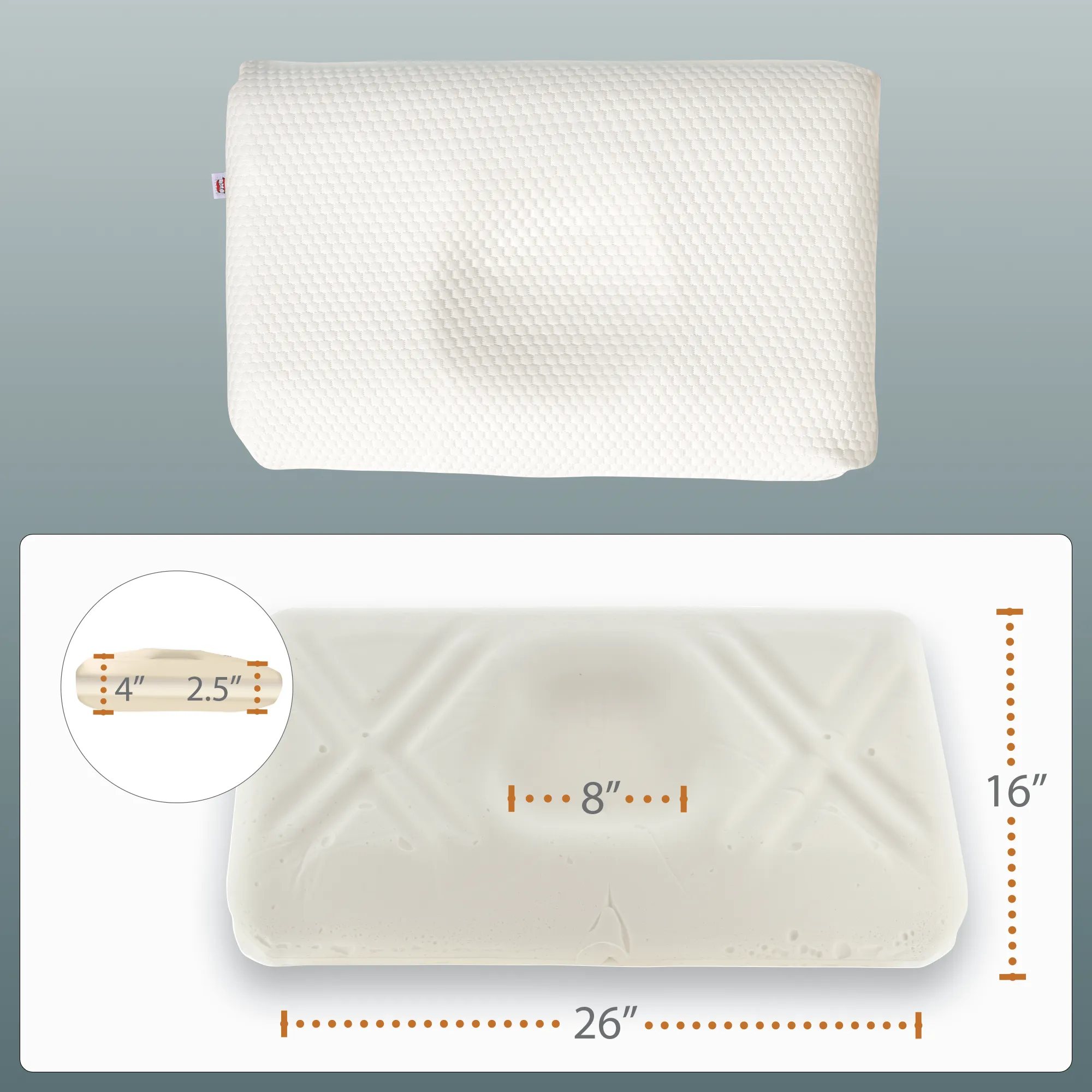 Tri-Core Ultimate Cervical Pillow, Firm Support