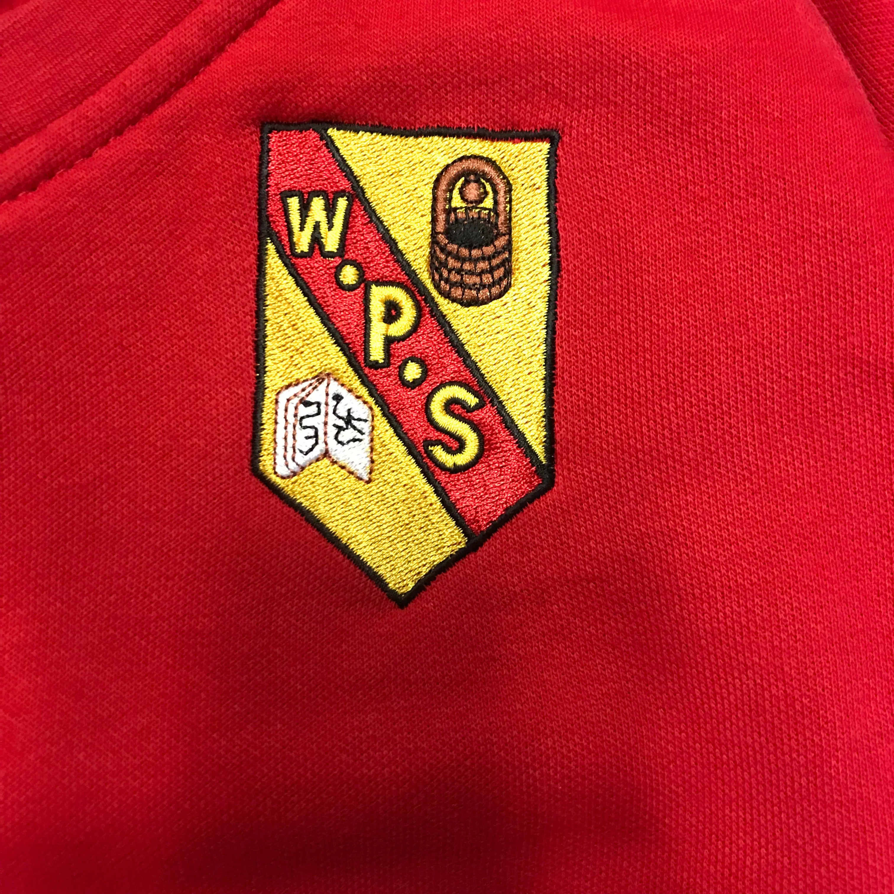 *Wallacewell Primary Red V-neck Sweatshirt