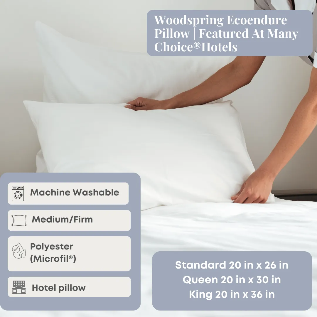 Woodspring Ecoendure Pillow | Featured At Many Choice<sup>®</sup> Hotels